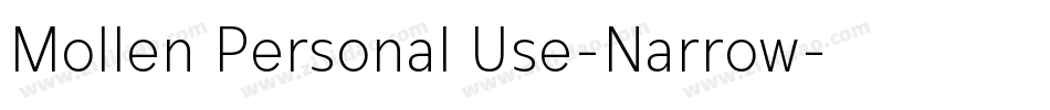 Mollen Personal Use-Narrow字体转换